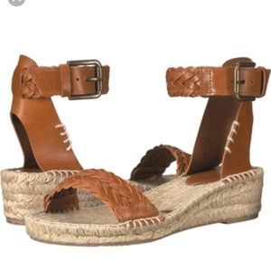 Soludos authentic woven leather wedge sandals